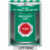 SS2171EX-EN STI Green Indoor/Outdoor Surface Turn-to-Reset Stopper Station with EMERGENCY EXIT Label English