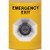 SS2203EX-EN STI Yellow No Cover Key-to-Activate Stopper Station with EMERGENCY EXIT Label English
