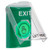 SS2127XT-EN STI Green Indoor Only Flush or Surface Weather Resistant Momentary (Illuminated) with Green Lens Stopper Station with EXIT Label English