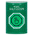 SS2106HV-EN STI Green No Cover Momentary (Illuminated) with Green Lens Stopper Station with HVAC SHUT DOWN Label English