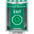 SS2176XT-EN STI Green Indoor/Outdoor Surface Momentary (Illuminated) with Green Lens Stopper Station with EXIT Label English