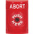 SS2000AB-EN STI Red No Cover Key-to-Reset Stopper Station with ABORT Label English