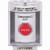 SS2372EX-EN STI White Indoor/Outdoor Surface Key-to-Reset (Illuminated) Stopper Station with EMERGENCY EXIT Label English