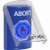SS2426AB-EN STI Blue Indoor Only Flush or Surface Momentary (Illuminated) with Blue Lens Stopper Station with ABORT Label English