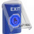 SS24A7XT-EN STI Blue Indoor Only Flush or Surface w/ Horn Weather Resistant Momentary (Illuminated) with Blue Lens Stopper Station with EXIT Label English