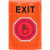 SS2506XT-EN STI Orange No Cover Momentary (Illuminated) with Orange Lens Stopper Station with EXIT Label English