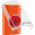 SS2526NT-EN STI Orange Indoor Only Flush or Surface Momentary (Illuminated) with Orange Lens Stopper Station with No Text Label English
