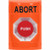 SS2501AB-EN STI Orange No Cover Turn-to-Reset Stopper Station with ABORT Label English