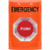 SS2501EM-EN STI Orange No Cover Turn-to-Reset Stopper Station with EMERGENCY Label English