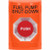 SS2501PS-EN STI Orange No Cover Turn-to-Reset Stopper Station with FUEL PUMP SHUT DOWN Label English