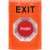 SS2501XT-EN STI Orange No Cover Turn-to-Reset Stopper Station with EXIT Label English