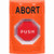 SS2502AB-EN STI Orange No Cover Key-to-Reset (Illuminated) Stopper Station with ABORT Label English