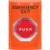 SS2502EX-EN STI Orange No Cover Key-to-Reset (Illuminated) Stopper Station with EMERGENCY EXIT Label English