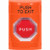 SS2502PX-EN STI Orange No Cover Key-to-Reset (Illuminated) Stopper Station with PUSH TO EXIT Label English