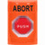 SS2505AB-EN STI Orange No Cover Momentary (Illuminated) Stopper Station with ABORT Label English