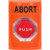 SS2509AB-EN STI Orange No Cover Turn-to-Reset (Illuminated) Stopper Station with ABORT Label English