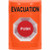 SS2504EV-EN STI Orange No Cover Momentary Stopper Station with EVACUATION Label English