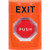 SS2508XT-EN STI Orange No Cover Pneumatic (Illuminated) Stopper Station with EXIT Label English