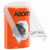 SS2523AB-EN STI Orange Indoor Only Flush or Surface Key-to-Activate Stopper Station with ABORT Label English