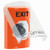 SS2523XT-EN STI Orange Indoor Only Flush or Surface Key-to-Activate Stopper Station with EXIT Label English