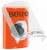 SS25A3EM-EN STI Orange Indoor Only Flush or Surface w/ Horn Key-to-Activate Stopper Station with EMERGENCY Label English