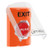 SS25A9XT-EN STI Orange Indoor Only Flush or Surface w/ Horn Turn-to-Reset (Illuminated) Stopper Station with EXIT Label English