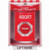 SS2071AB-EN STI Red Indoor/Outdoor Surface Turn-to-Reset Stopper Station with ABORT Label English