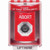 SS2073AB-EN STI Red Indoor/Outdoor Surface Key-to-Activate Stopper Station with ABORT Label English