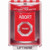 SS2074AB-EN STI Red Indoor/Outdoor Surface Momentary Stopper Station with ABORT Label English