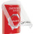 SS2029ES-EN STI Red Indoor Only Flush or Surface Turn-to-Reset (Illuminated) Stopper Station with EMERGENCY STOP Label English
