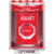 SS2079AB-EN STI Red Indoor/Outdoor Surface Turn-to-Reset (Illuminated) Stopper Station with ABORT Label English