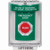 SS2131ES-EN STI Green Indoor/Outdoor Flush Turn-to-Reset Stopper Station with EMERGENCY STOP Label English