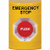 SS2201ES-EN STI Yellow No Cover Turn-to-Reset Stopper Station with EMERGENCY STOP Label English