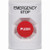 SS2304ES-EN STI White No Cover Momentary Stopper Station with EMERGENCY STOP Label English