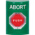 SS2109AB-EN STI Green No Cover Turn-to-Reset (Illuminated) Stopper Station with ABORT Label English