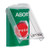 SS2122AB-EN STI Green Indoor Only Flush or Surface Key-to-Reset (Illuminated) Stopper Station with ABORT Label English