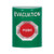 SS2104EV-EN STI Green No Cover Momentary Stopper Station with EVACUATION Label English