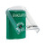 SS2120EV-EN STI Green Indoor Only Flush or Surface Key-to-Reset Stopper Station with EVACUATION Label English