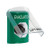 SS2123EV-EN STI Green Indoor Only Flush or Surface Key-to-Activate Stopper Station with EVACUATION Label English