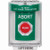 SS2131AB-EN STI Green Indoor/Outdoor Flush Turn-to-Reset Stopper Station with ABORT Label English