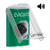 SS21A3EV-EN STI Green Indoor Only Flush or Surface w/ Horn Key-to-Activate Stopper Station with EVACUATION Label English