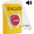 SS22A1EV-EN STI Yellow Indoor Only Flush or Surface w/ Horn Turn-to-Reset Stopper Station with EVACUATION Label English