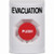 SS2301EV-EN STI White No Cover Turn-to-Reset Stopper Station with EVACUATION Label English