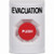 SS2304EV-EN STI White No Cover Momentary Stopper Station with EVACUATION Label English