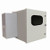 BW-RACKACEW Mier NEMA Type 4 Outdoor 22" W x 24" H x 24" D Metal Enclosure with Thermostat and AC Unit - Gray - Door with Window