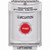 SS2331EV-EN STI White Indoor/Outdoor Flush Turn-to-Reset Stopper Station with EVACUATION Label English