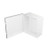 BW-98W Mier NEMA Type 1 Indoor 7" W x 8" H x 3.5" D Metal Electrical Enclosure -  White - Special Order