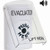 SS23A0EV-EN STI White Indoor Only Flush or Surface w/ Horn Key-to-Reset Stopper Station with EVACUATION Label English