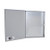 BW-99BPGUL Mier UL Listed NEMA Type 1 Indoor 11" W x 15" H x 4" D Metal Electrical Enclosure - Gray w/ Internal Removable 9" W x 13" H Back Panel