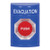 SS2401EV-EN STI Blue No Cover Turn-to-Reset Stopper Station with EVACUATION Label English